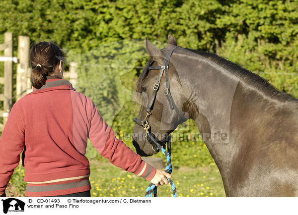 Frau und Paso Fino / woman and Paso Fino / CD-01493