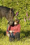 woman and Paso Fino