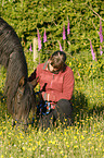woman and Paso Fino