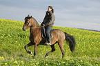 woman rides Paso Iberoamericano