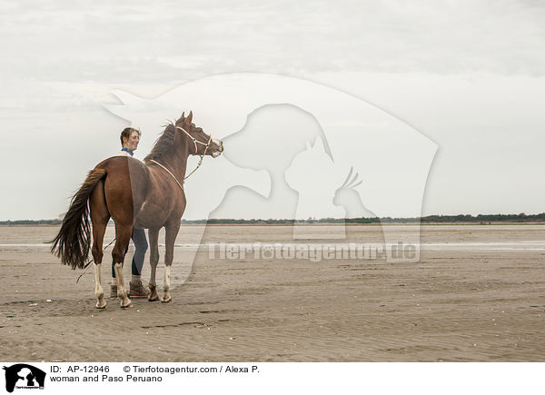 woman and Paso Peruano / AP-12946