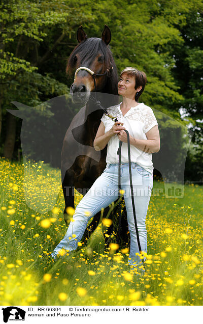 woman and Paso Peruano / RR-66304