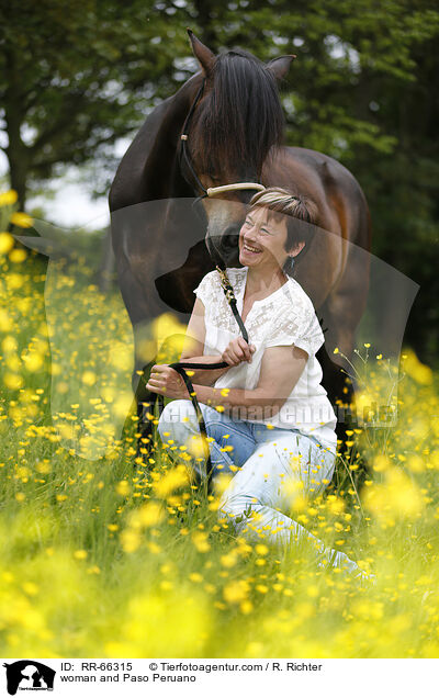 woman and Paso Peruano / RR-66315