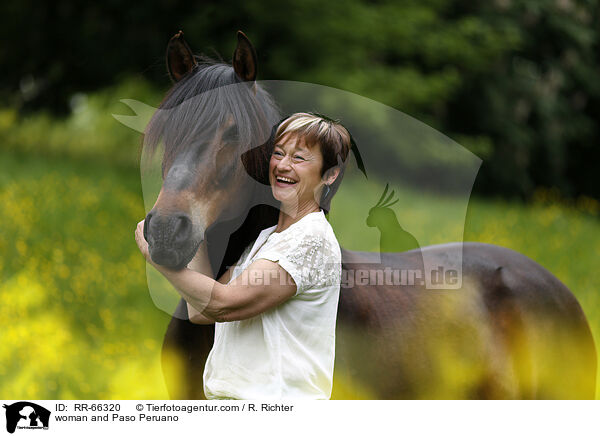woman and Paso Peruano / RR-66320
