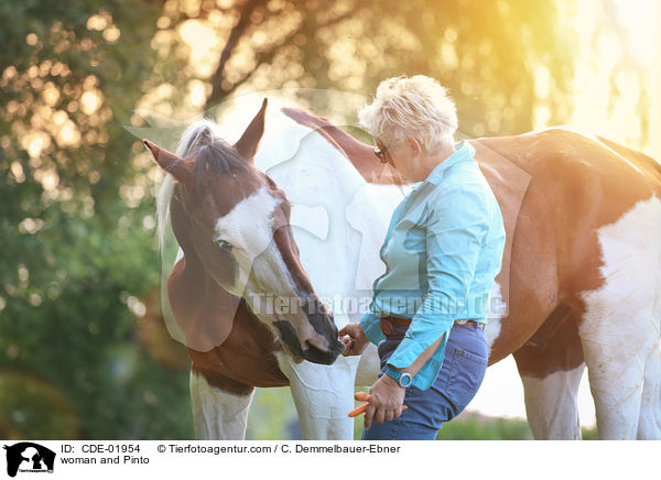 woman and Pinto / CDE-01954