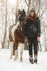 young woman with Pinto