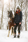 young woman with Pinto