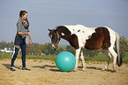 woman with Pinto