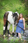 woman and Pinto-Hunter
