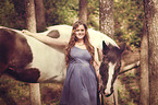 woman and Pinto-Hunter
