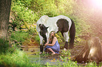 woman and Pinto-Hunter