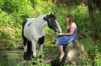 woman and Pinto-Hunter
