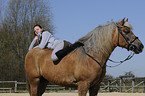 woman and pony