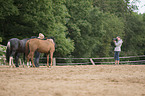 woman takes photos