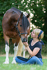 woman and Pony