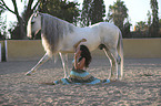 woman with Pura Raza Espanola