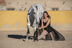 woman and Pura Raza Espanola