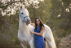 woman with Pura Raza Espanola