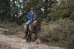 Quarab Horse with a woman