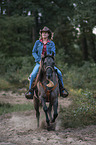 Quarab Horse with a woman