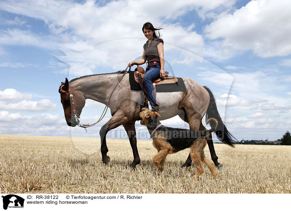 Westernreiterin / western riding horsewoman / RR-38122