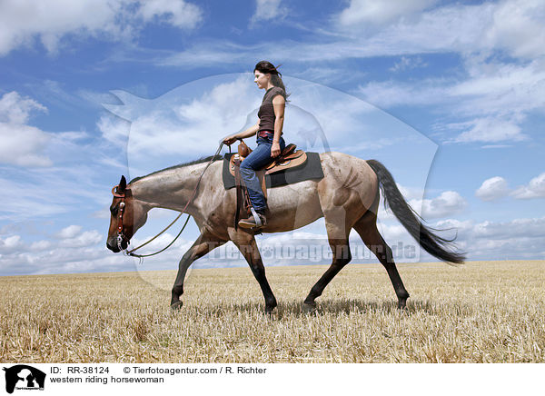 Westernreiterin / western riding horsewoman / RR-38124