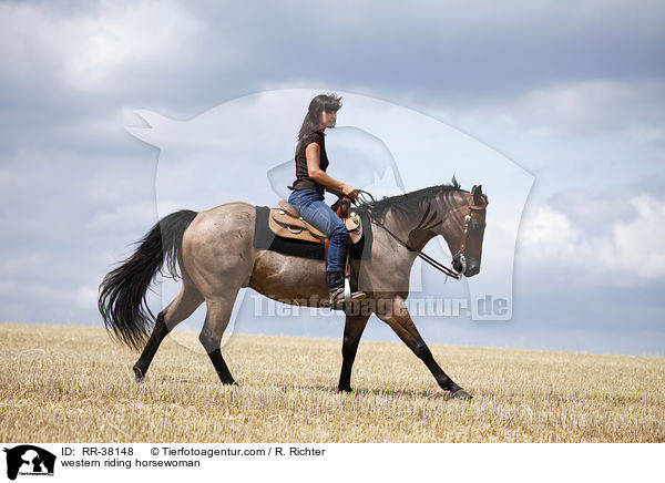 western riding horsewoman / RR-38148
