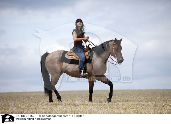 Westernreiterin / western riding horsewoman / RR-38152