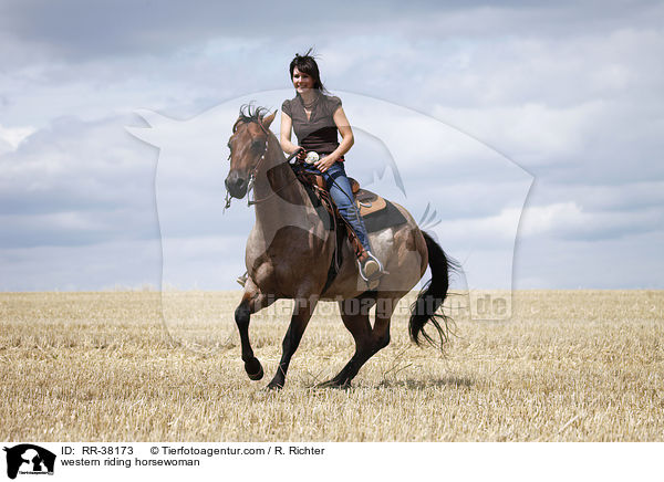Westernreiterin / western riding horsewoman / RR-38173
