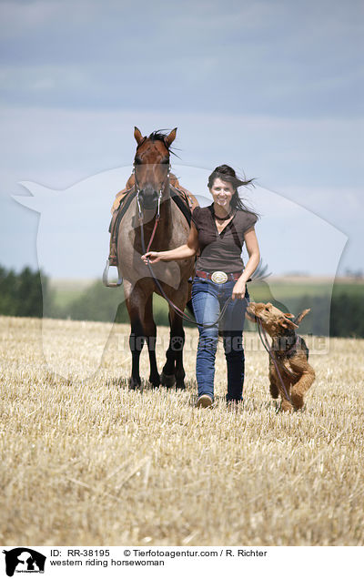 Westernreiterin / western riding horsewoman / RR-38195