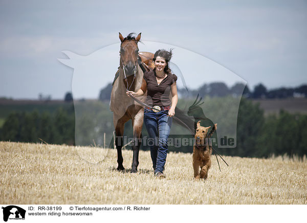 Westernreiterin / western riding horsewoman / RR-38199