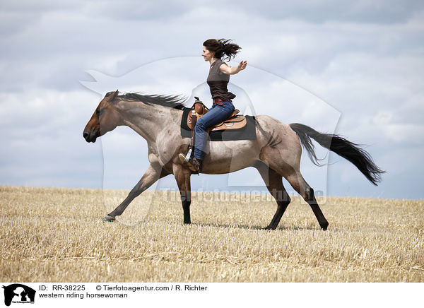 Westernreiterin / western riding horsewoman / RR-38225