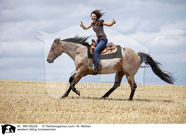 western riding horsewoman / RR-38228