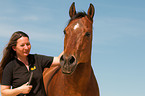 woman with Quarter Horse