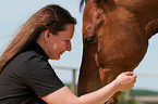 woman with Quarter Horse