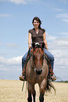 western riding horsewoman
