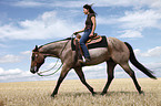 western riding horsewoman