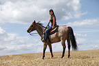 western riding horsewoman