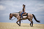 western riding horsewoman
