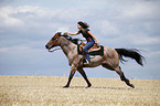 western riding horsewoman