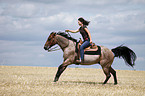 western riding horsewoman