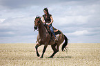 western riding horsewoman