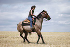western riding horsewoman