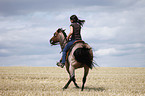 western riding horsewoman