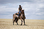 western riding horsewoman