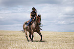 western riding horsewoman