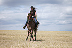 western riding horsewoman