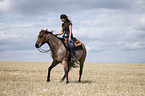 western riding horsewoman