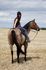 western riding horsewoman