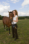 woman with Quarter Horse